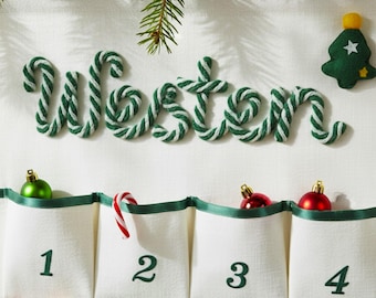 子供用布製アドベントカレンダー、クリスマスカウントダウン、赤ちゃん