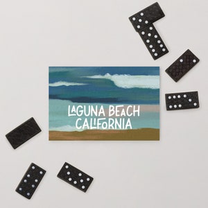 Cartão Postal Laguna Beach, Califórnia - Cena de Praia - Padrão