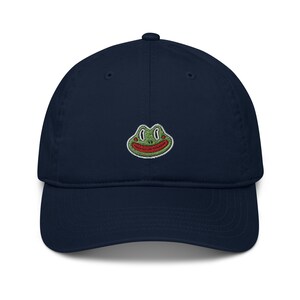 Trippy Frog Hat -  Cartoon Frog Hat - Unisex Adjustable Style Organic dad hat