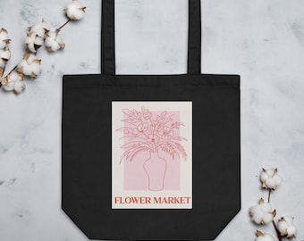 Flower Market - Floral Design - Beautiful Tote Bag - Shopping Bag - Reusable Bag - Eco Tote Bag