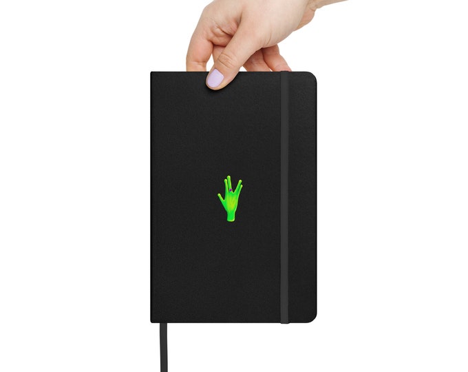 Neon Alien - Keep it Weird - Journal - Notebook - Diary - Hardcover bound notebook