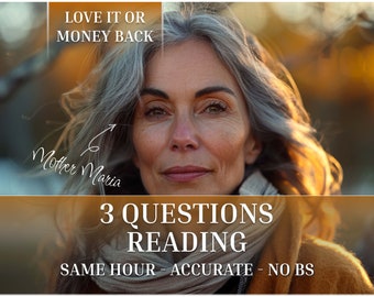 SAME HOUR Three Questions Tarot Reading  Psychic Love Reading Accurate Detailed In Depth Spiritual Advice Career Guidance Personalized