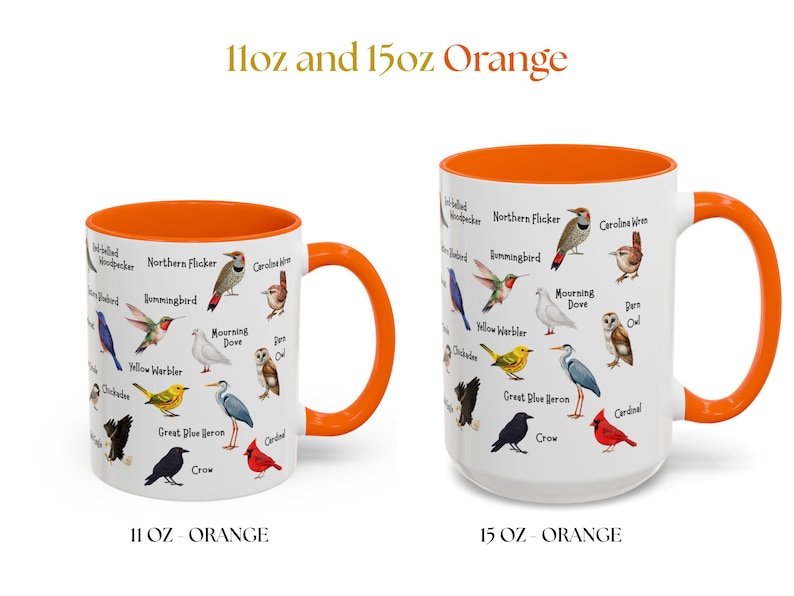 Bird Mug - 11oz & 15oz - Bird Watching Coffee Gift image 13