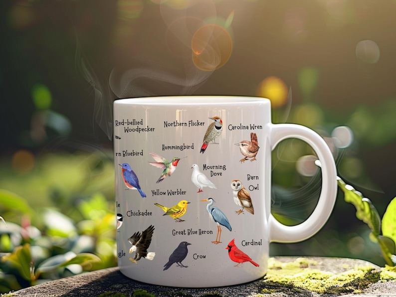 Bird Mug - 11oz & 15oz - Bird Watching Coffee Gift image 4