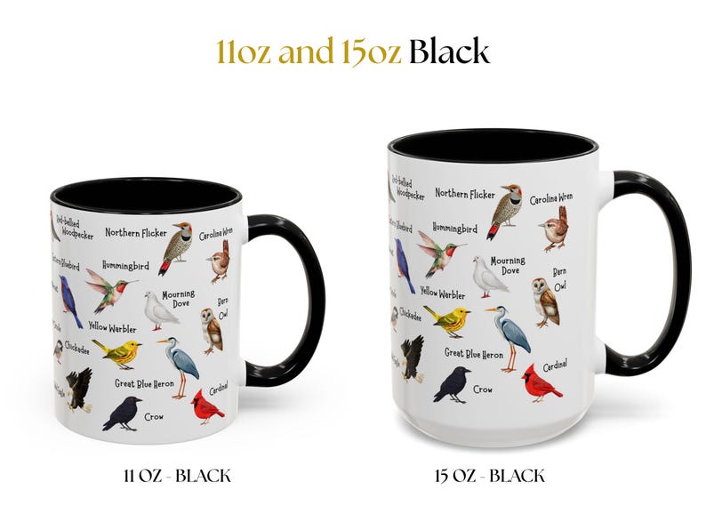Bird Mug - 11oz & 15oz - Bird Watching Coffee Gift image 9
