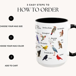 Bird Mug - 11oz & 15oz - Bird Watching Coffee Gift image 18