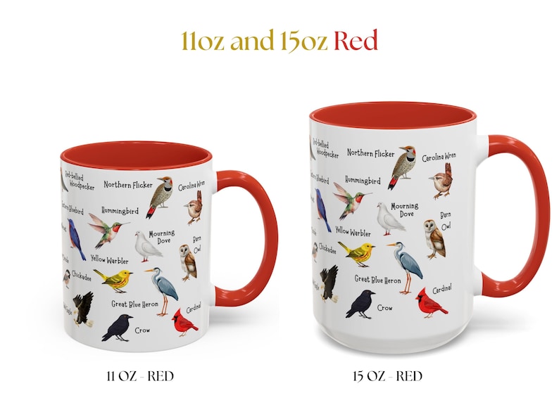 Bird Mug - 11oz & 15oz - Bird Watching Coffee Gift image 10