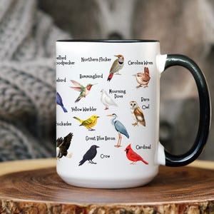 Bird Mug - 11oz & 15oz - Bird Watching Coffee Gift image 5