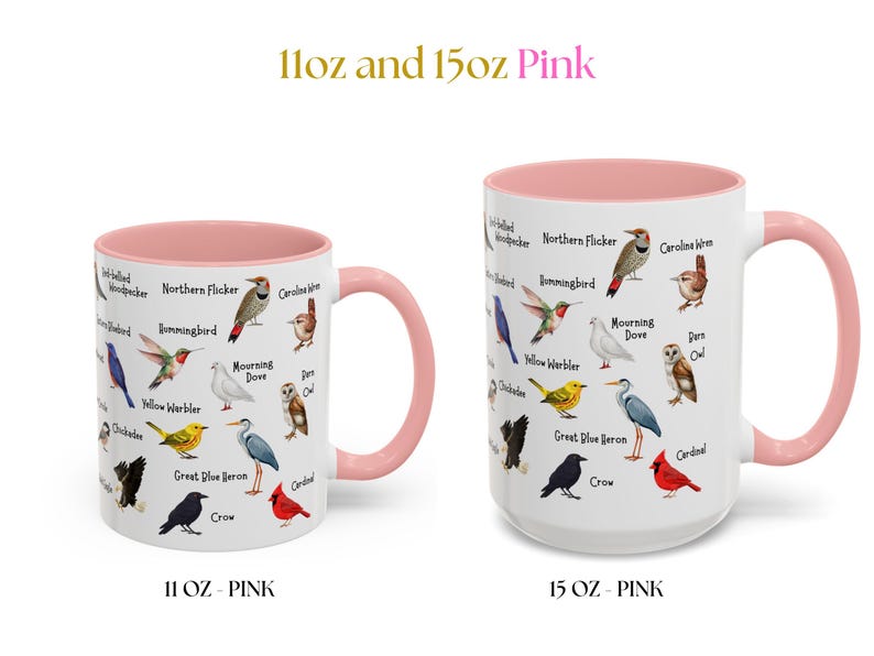 Bird Mug - 11oz & 15oz - Bird Watching Coffee Gift image 11