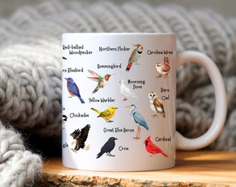 Bird Mug - 11oz & 15oz - Bird Watching Coffee Gift