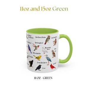 Bird Mug - 11oz & 15oz - Bird Watching Coffee Gift image 15