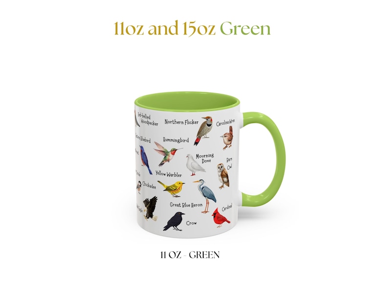Bird Mug - 11oz & 15oz - Bird Watching Coffee Gift image 15