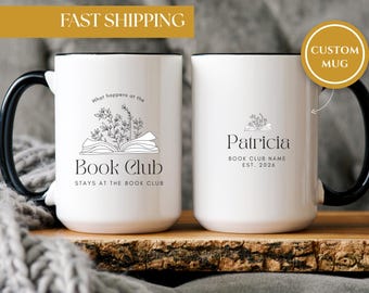 Personalized Mug - Bookish Coffee Cup - Gift for Book Reading Lovers (11oz & 15oz)