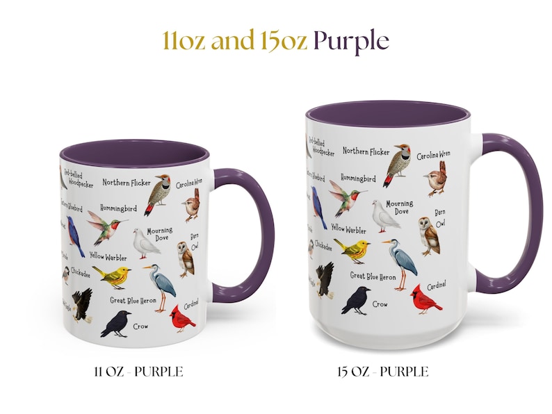 Bird Mug - 11oz & 15oz - Bird Watching Coffee Gift image 14