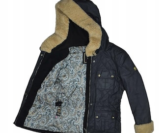 BELSTAFF Gold Label Gewachste Warme Jacke Damen 42