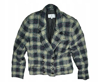 Valentino Miss V Wool Navy Women's Vintage Jacket 36