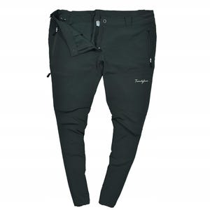 May include: Dark green outdoor pants with a zipper fly, multiple pockets, and the word "Twentyfour" in white script. The pants have a tailored fit and are designed for outdoor activities.