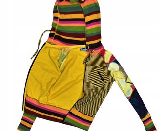 DESIGUAL Women's Nepalese Style Patchwork Hoodie XS