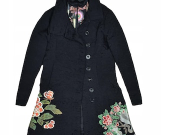 DESIGUAL Designer Long Coat Women's Trench 42