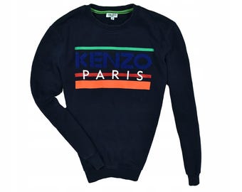 Vintage 90s Kenzo Golf Embroidered Sweatshirt L Size Grey Color - Etsy