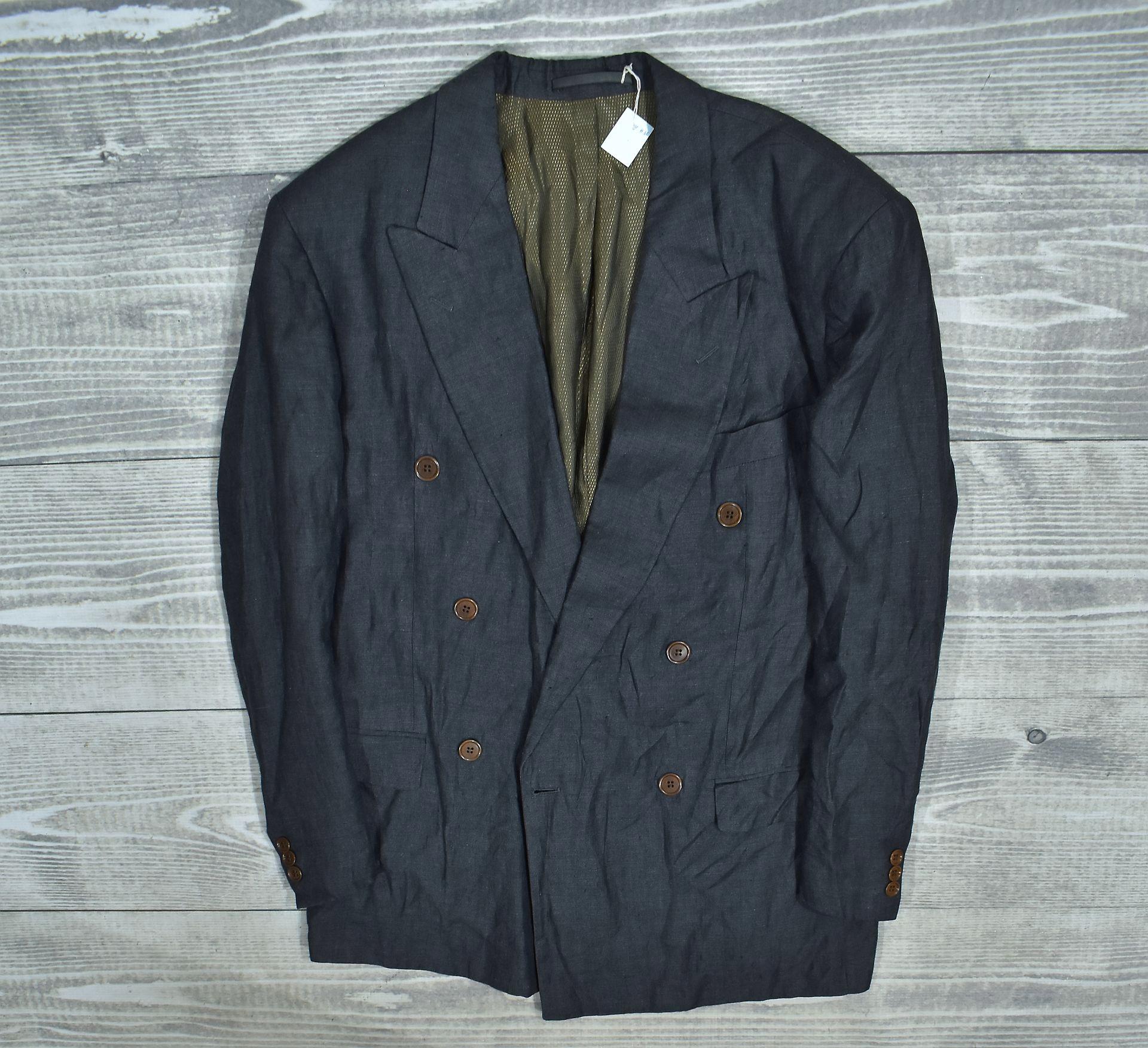 CERRUTI 1881 ダブルブレストジャケット Cerruti 1881 Linen Double-breasted Men's Vintage Undershirt Jacket