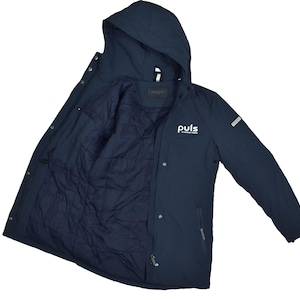 BERKELEY Gefütterte marineblaue Damen Parka-Jacke S