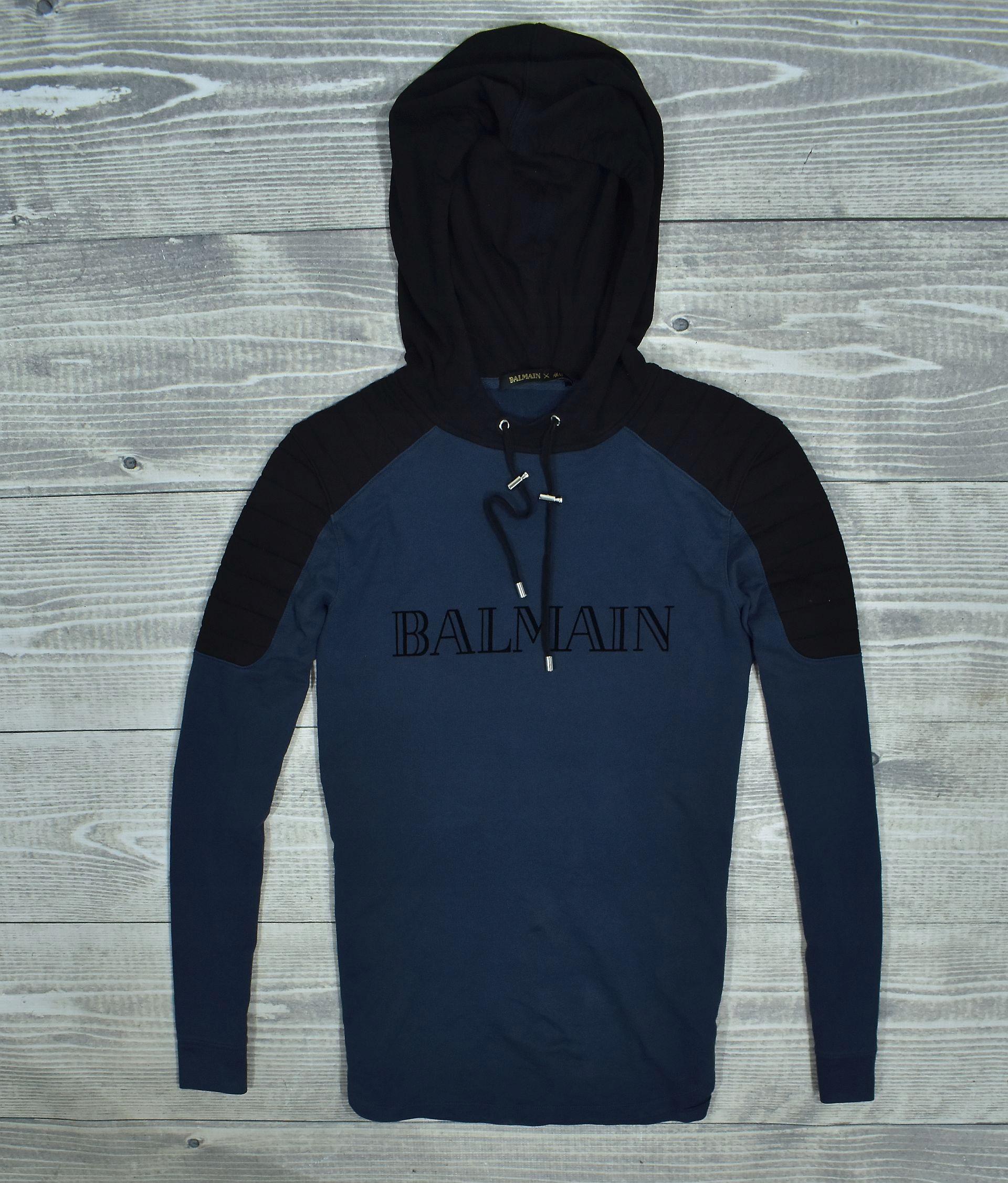 【美品】BALMAIN × H＆Mコラボ　フルジップパーカー BALMAIN X HM Men's Hoodie With Logo M - Etsy