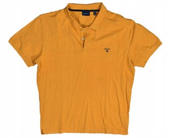 Gant Yellow Men's Polo Shirt Regular Xxl
