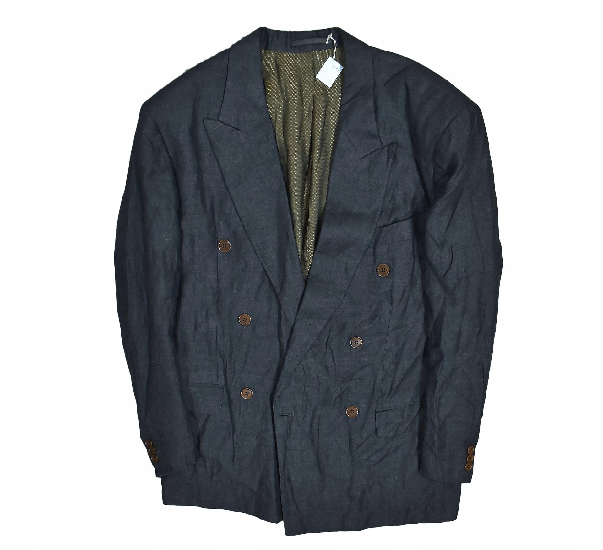 CERRUTI 1881 ダブルブレストジャケット Cerruti 1881 Linen Double-breasted Men's Vintage Undershirt Jacket