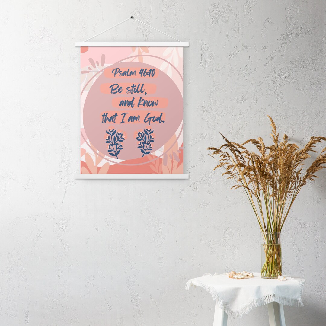 Psalm 46:10 I Christian Wall Art I Poster With Bible Verse - Etsy