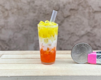 1/3 scale candy corn Halloween bubble tea miniature drink 18-inch doll miniature dollhouse girl American generation my life bjd