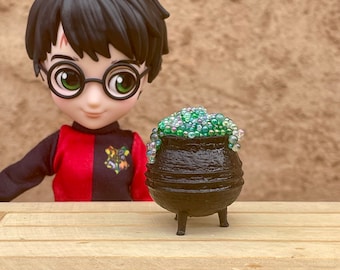 1/6 scale cauldron bubbles handmade miniature remix compatible with verse harry witch wizard potions magic dollhouse