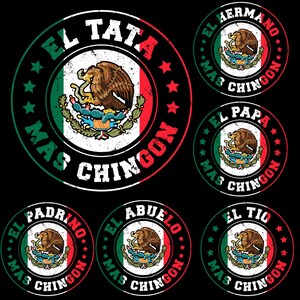 El Papá Más Chingón Png Bundle, Funny Spanish Dad & Grandpa Png, Día del Padre PNG, Father’s Day PNG, Eres Mi Héroe PNG, Digital Download