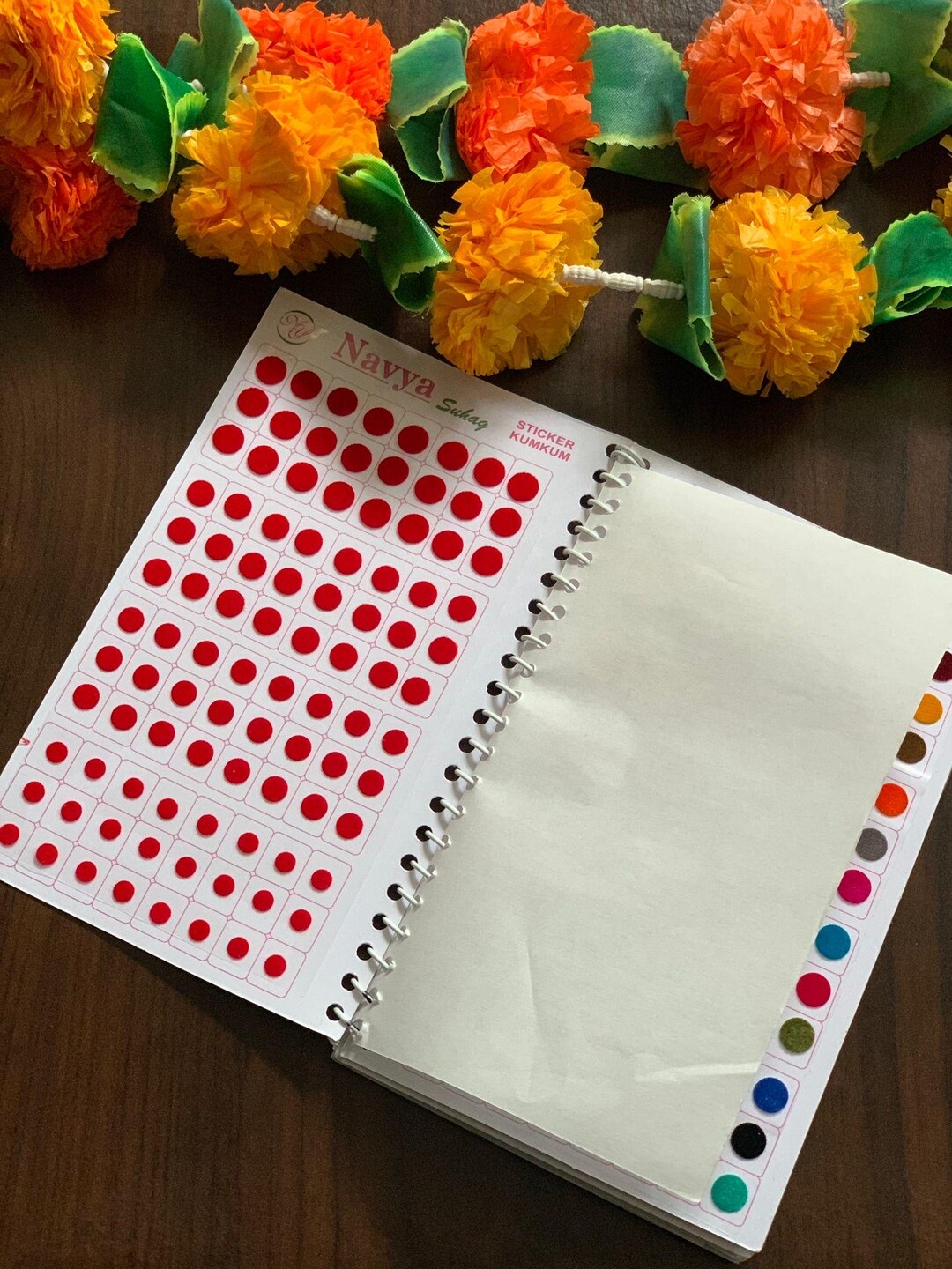 Multicolor Bindi Sticker Book: Navya Suhag Forehead Accessories - Etsy