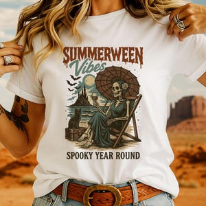 Summerween Shirt, Bride Of Frankenstein Shirt, Horror Night Shirt Spooky Shirt Trendy Shirt, Halloween Gift for Him, Gift for Her