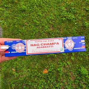 Satya Nag Champa Sai Baba Blue Incense Sticks 15g