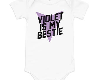 Body de bebé con estampado de Valkyries Violet is My Bestie, camiseta de Golden State, regalo de baloncesto, regalo para baby shower