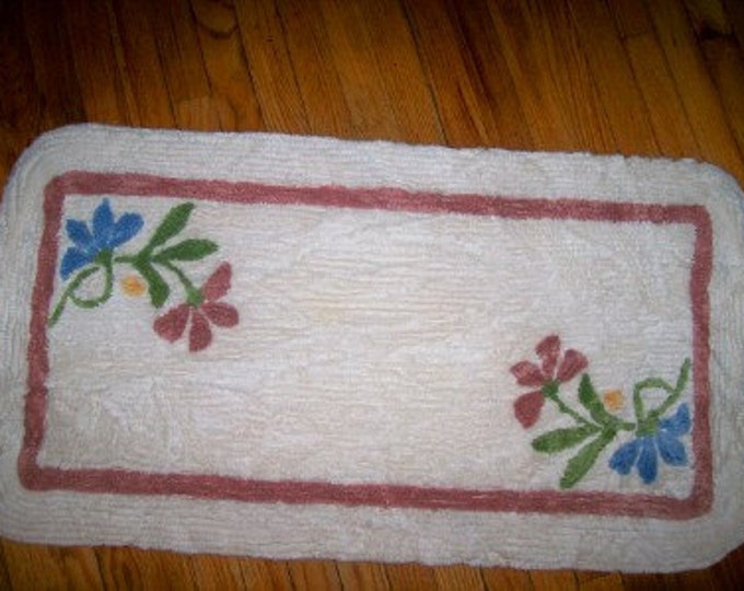 Martex Vintage Chenille Bath Mat Etsy