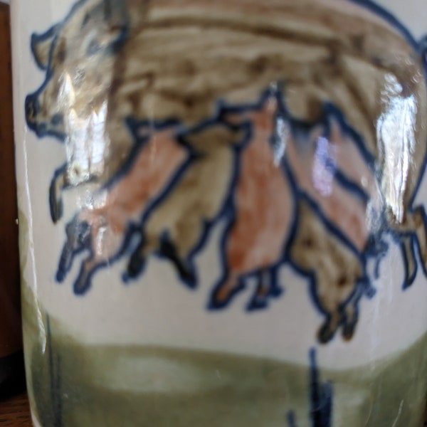 Louisville Stoneware Sow and Piglets Mug