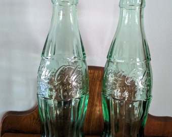 Green 6 1/2 ounce Coke Bottle Austin, Texas Embossed