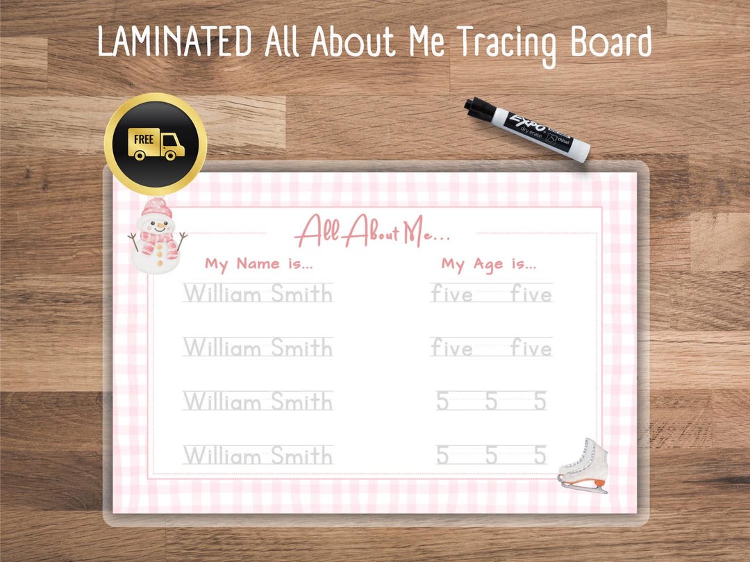 Custom Name Tracing Worksheet Personalized Handwriting Pre-k Preschool ...