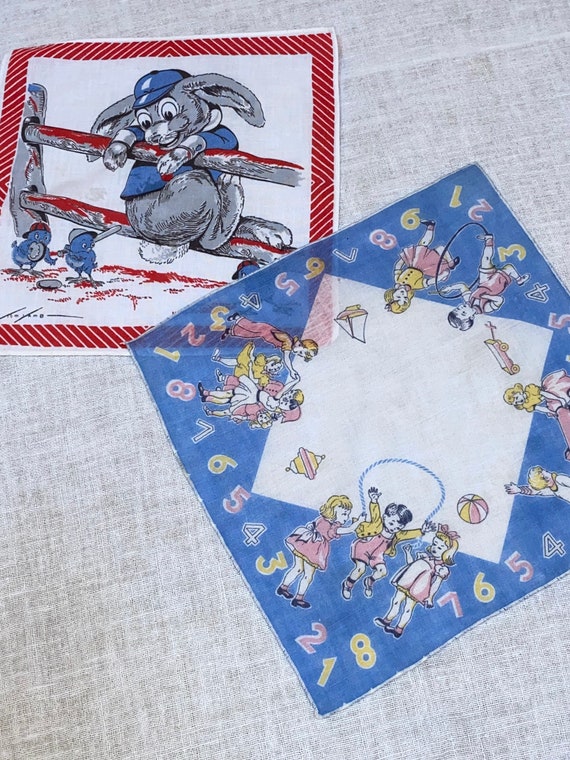 Antique Child's Hanky - Tom Lamb Hankie Handkerchi