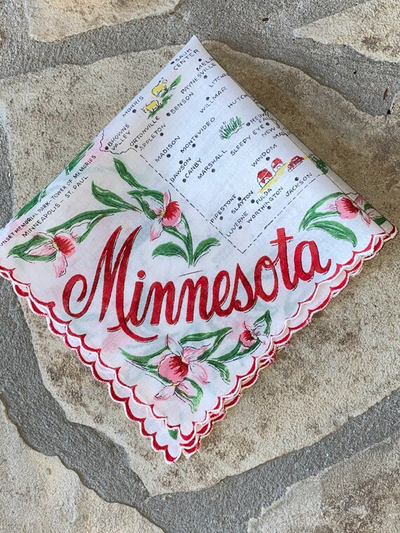Vintage Minnesota Hanky - Handkerchief Hankie - image 4