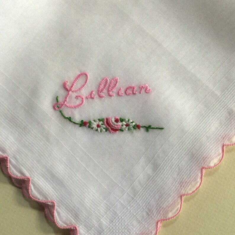 Lillian Rose Sister Wedding Gift Blue Embroidered Hankie