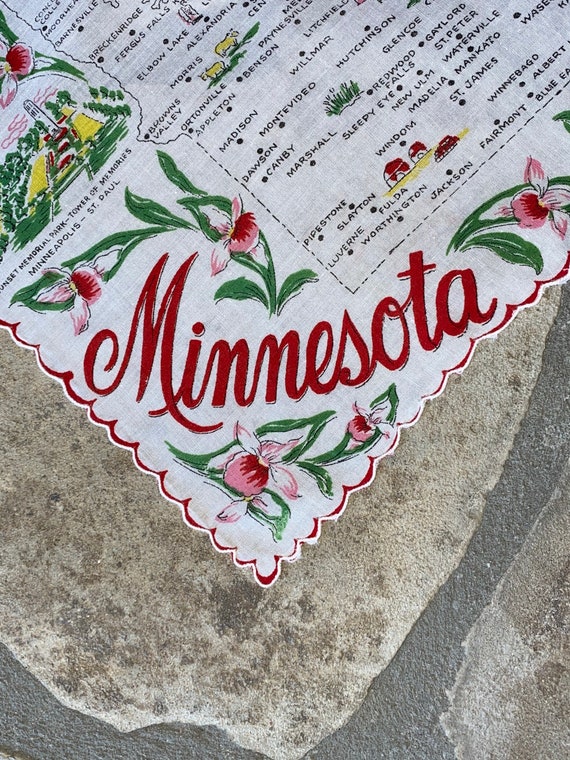 Vintage Minnesota Hanky - Handkerchief Hankie - image 5
