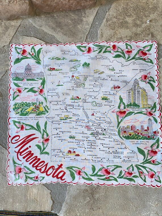 Vintage Minnesota Hanky - Handkerchief Hankie - image 7