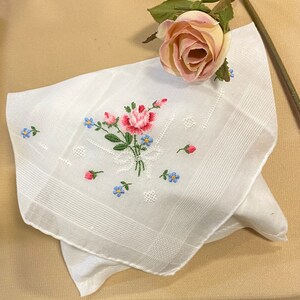 Lavender Sachet with Embroidered Flowers Bridal Wedding Bridesmaid Party Housewarming Hostess Gift