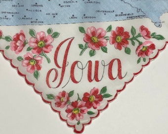 Vintage Iowa State Hanky - Hankie Handkerchief