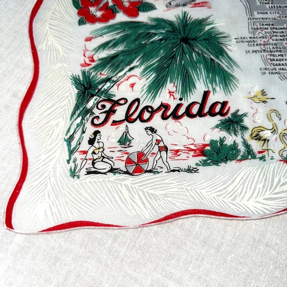Vintage Florida Hanky - Handkerchief Hankie