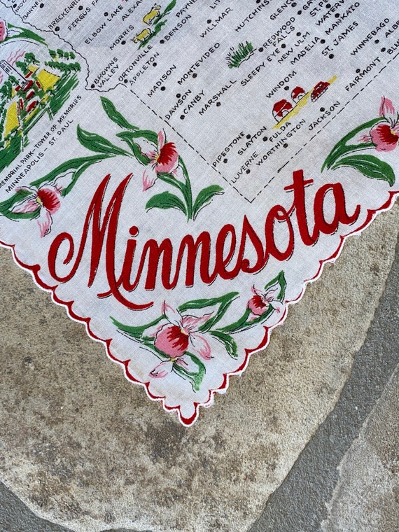 Vintage Minnesota Hanky - Handkerchief Hankie - image 6